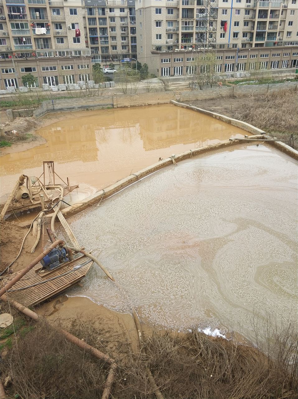雷山沉淀池淤泥清理-厂区废水池淤泥清淤